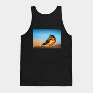 Barn Swallow on a Rail Tank Top